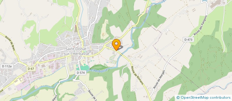 localisation de l'entreprise PERRENOT INDUSTRIES à SAINT-DONAT-SUR-L'HERBASSE