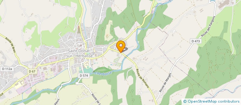 localisation de l'entreprise PERRENOT JURA SERVICES à SAINT-DONAT-SUR-L'HERBASSE