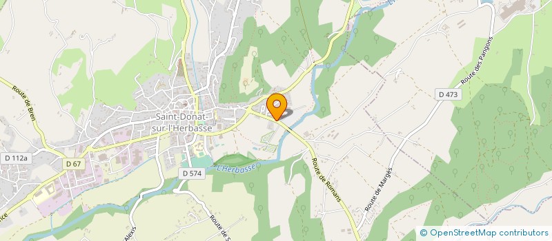 localisation de l'entreprise PERRENOT LE CALVEZ HYDROCARBURES  SAINT-DONAT-SUR-L'HERBASSE