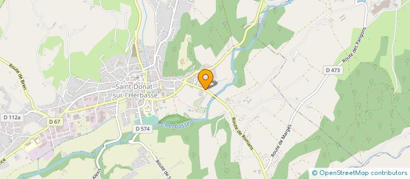 localisation de l'entreprise PERRENOT TRANSVALLEES  SAINT-DONAT-SUR-L'HERBASSE