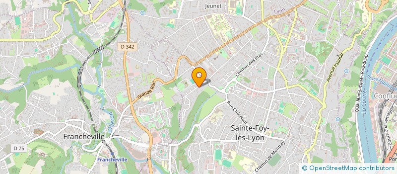 localisation de l'entreprise PERREON  SAINTE-FOY-LES-LYON