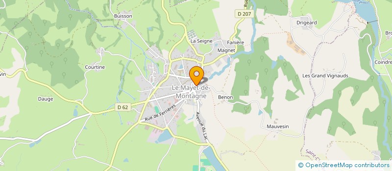 localisation de l'entreprise PERRET à LE MAYET-DE-MONTAGNE