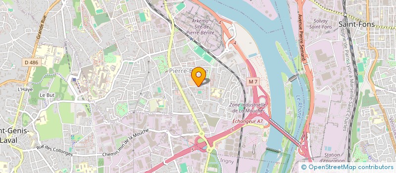 localisation de l'entreprise PERRET  OULLINS-PIERRE-BENITE