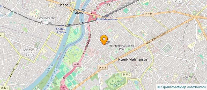localisation de l'entreprise PERRET à RUEIL MALMAISON
