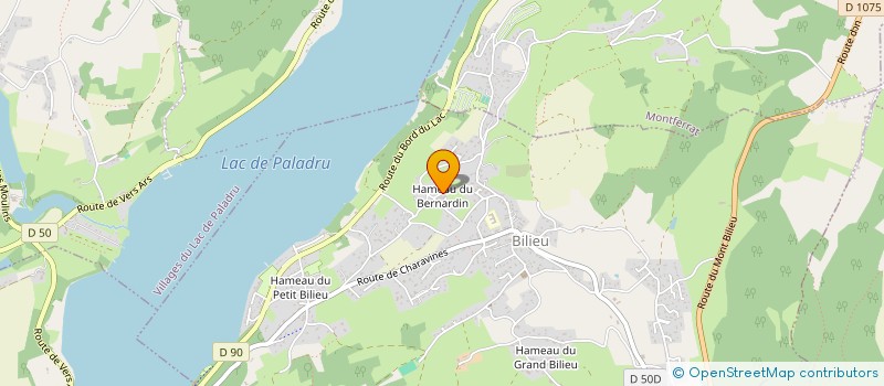 localisation de l'entreprise PERRET BRICE ET ANNE SOPHIE  BILIEU