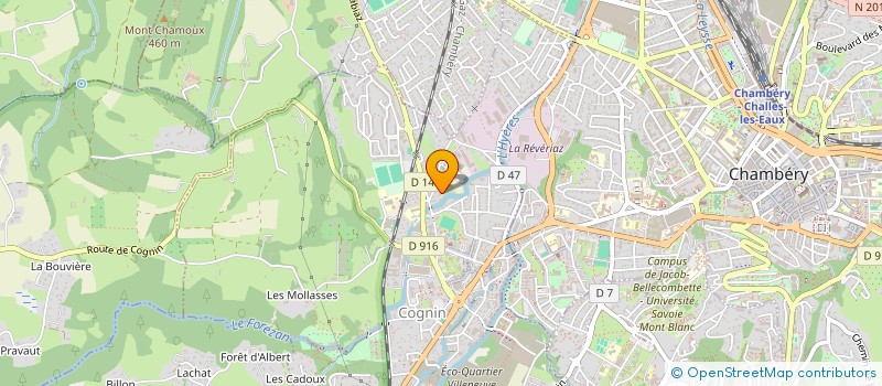 localisation de l'entreprise PERRET CLAUDE PAYSAGE  COGNIN