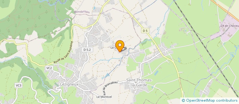 localisation de l'entreprise PERRET-GRAND  LEZIGNEUX