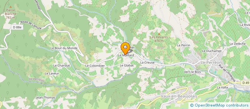 localisation de l'entreprise PERRET IMMOBILIER  LE PERREON