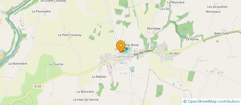 localisation de l'entreprise PERRET INVESTISSEMENTS  CHANTRIGNE