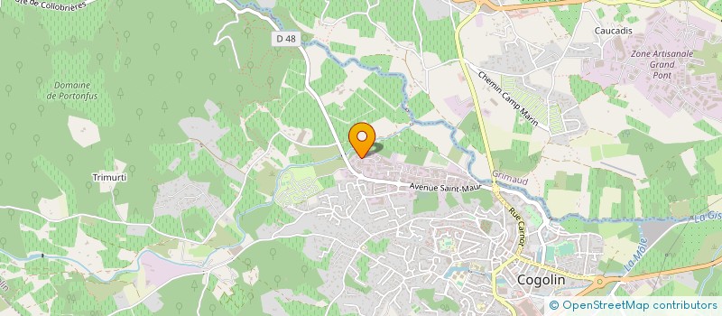 localisation de l'entreprise PERRET LAURENT à COGOLIN