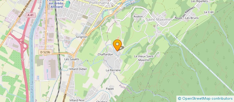 localisation de l'entreprise PERRET MOTOCULTURE  SAINT-MAXIMIN