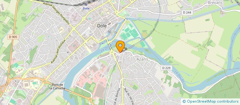 localisation de l'entreprise PERRET PRODUITS LAITIERS à DOLE