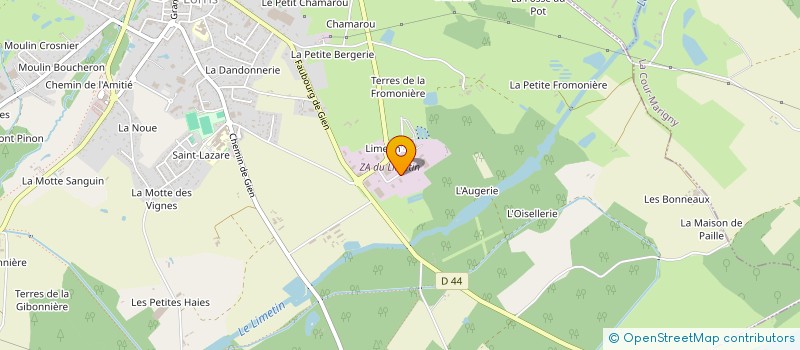 localisation de l'entreprise PERRET SARL à LORRIS