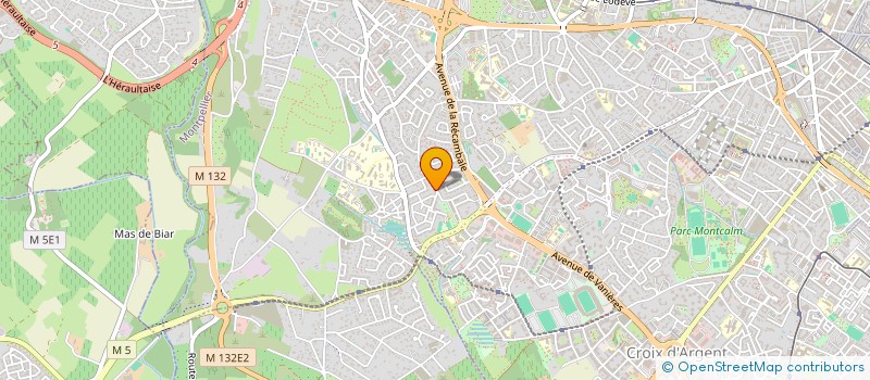 localisation de l'entreprise PERRETTE.34  MONTPELLIER