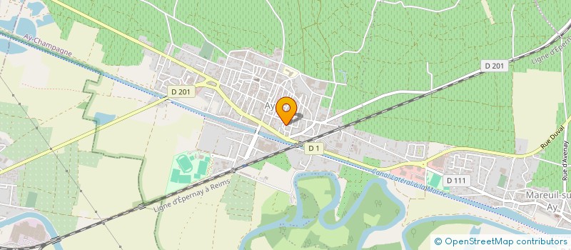 localisation de l'entreprise PERRI  AY-CHAMPAGNE