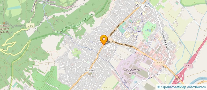 localisation de l'entreprise PERRIAULT PATRICA REGE CATHERINE  CROLLES