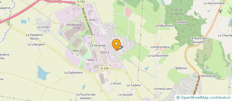 localisation de l'entreprise PERRIAUX à LES HERBIERS