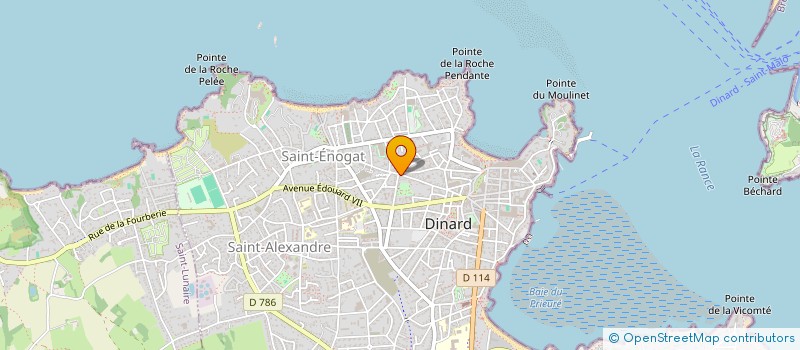 localisation de l'entreprise PERRICHOT DAVID  DINARD