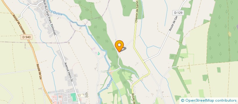 localisation de l'entreprise PERRIER  PONTACQ