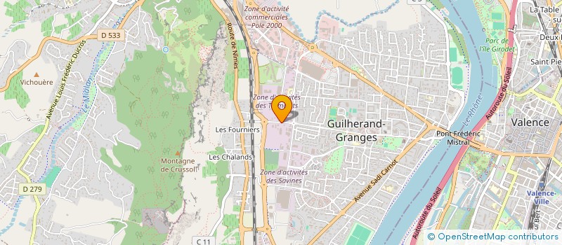 localisation de l'entreprise PERRIER  GUILHERAND-GRANGES