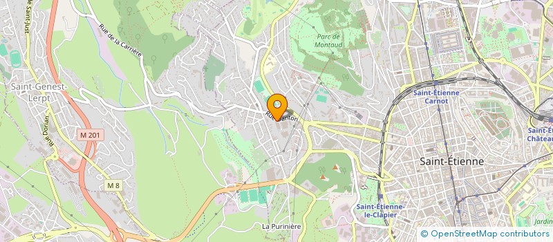localisation de l'entreprise PERRIER à SAINT-ETIENNE