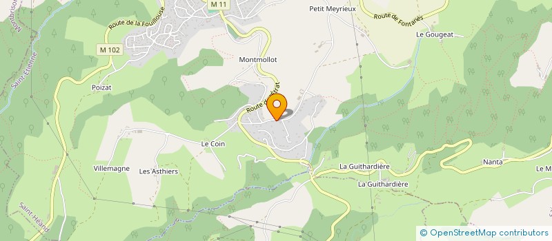 localisation de l'entreprise PERRIER & CIE IMMOB MOULINIERS à SAINT-HEAND