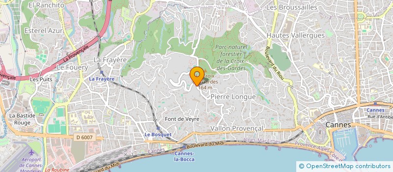 localisation de l'entreprise PERRIER D'HAUTERIVE à CANNES