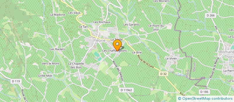 localisation de l'entreprise PERRIER ET FILS à FLEURIE