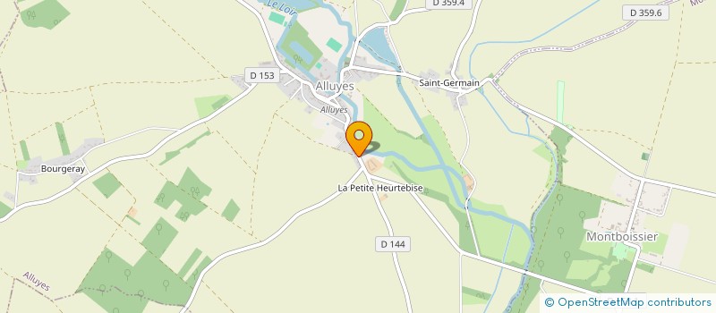 localisation de l'entreprise PERRIER FRERES à ALLUYES