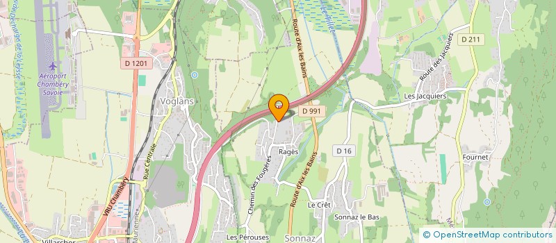 localisation de l'entreprise PERRIER GILBERT ET FILS TP  SONNAZ