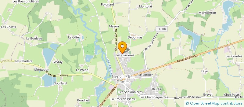 localisation de l'entreprise PERRIER IMMO  NEUVILLE-LES-DAMES