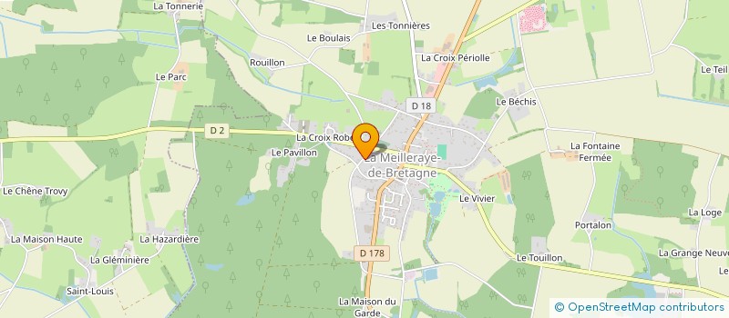 localisation de l'entreprise PERRIER-LANIAUD COUVERTURE  LA MEILLERAYE-DE-BRETAGNE