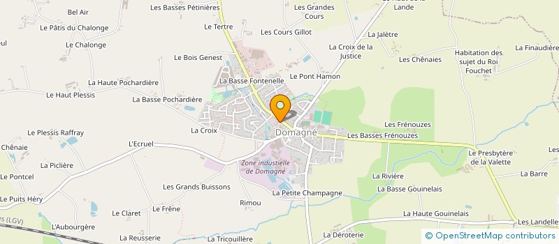 localisation de l'entreprise PERRIER-MAHE  DOMAGNE