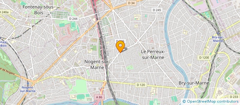 localisation de l'entreprise PERRIER PIERRE IMMOBILIER  LE PERREUX-SUR-MARNE