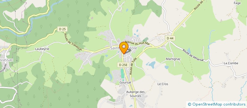 localisation de l'entreprise PERRIER SARL à USSAC