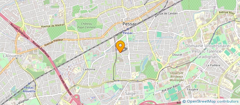 localisation de l'entreprise PERRIER SCI  PESSAC