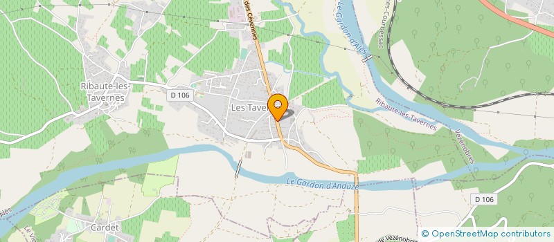 localisation de l'entreprise PERRIER TRANSPORTS SAS à RIBAUTE-LES-TAVERNES
