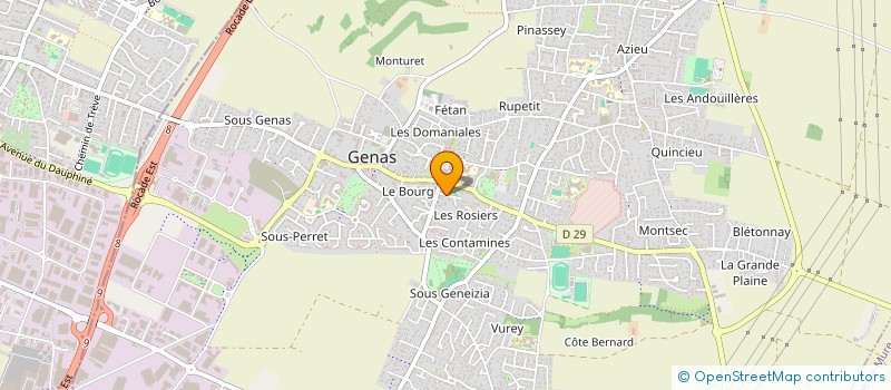 localisation de l'entreprise PERRIER VINCI SCI  GENAS