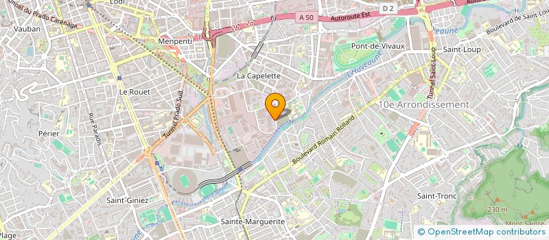 localisation de l'entreprise PERRIER WANDA GILBERT à MARSEILLE
