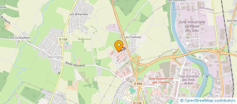 localisation de l'entreprise PERRIGNY  PERRIGNY