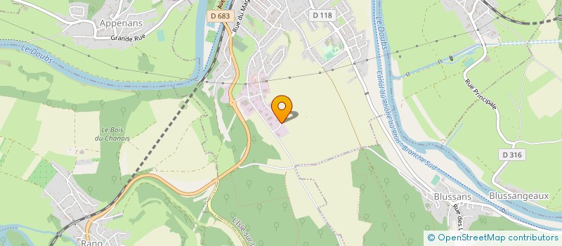localisation de l'entreprise PERRIGUEY à L'ISLE-SUR-LE-DOUBS
