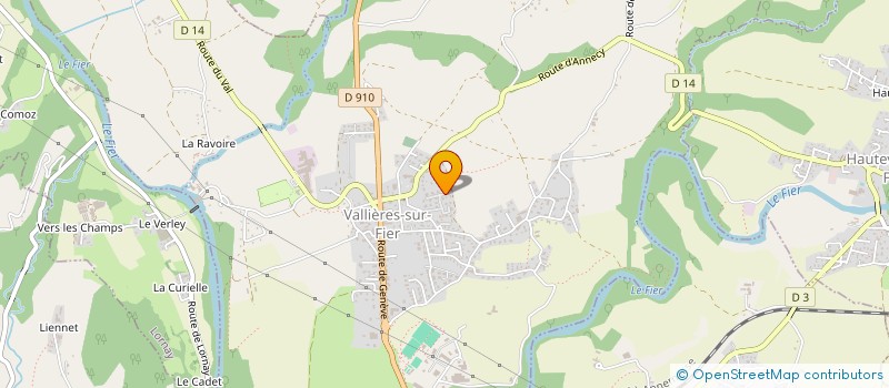 localisation de l'entreprise PERRILLAT FRERES PAYSAGISTES  VALLIERES-SUR-FIER