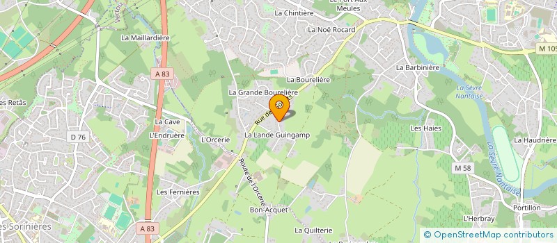 localisation de l'entreprise PERRIN  VERTOU