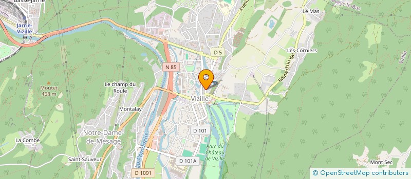 localisation de l'entreprise PERRIN à VIZILLE