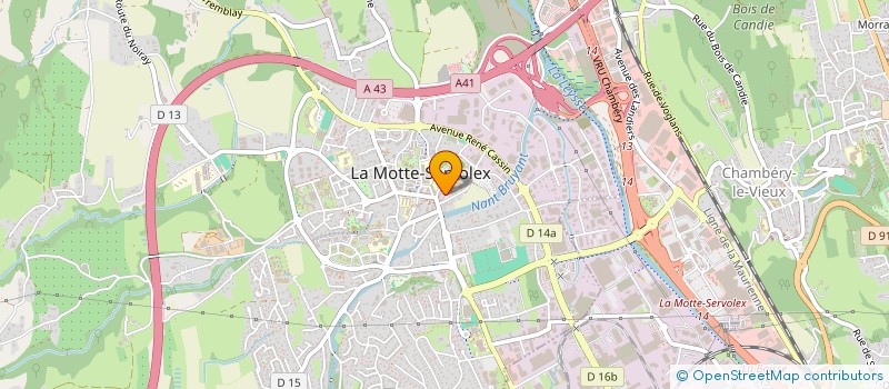 localisation de l'entreprise PERRIN à LA MOTTE-SERVOLEX