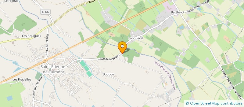 localisation de l'entreprise PERRIN  SAINT-ETIENNE-DE-TULMONT