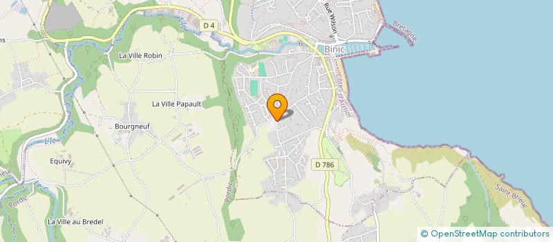 localisation de l'entreprise PERRIN  BINIC-ETABLES-SUR-MER