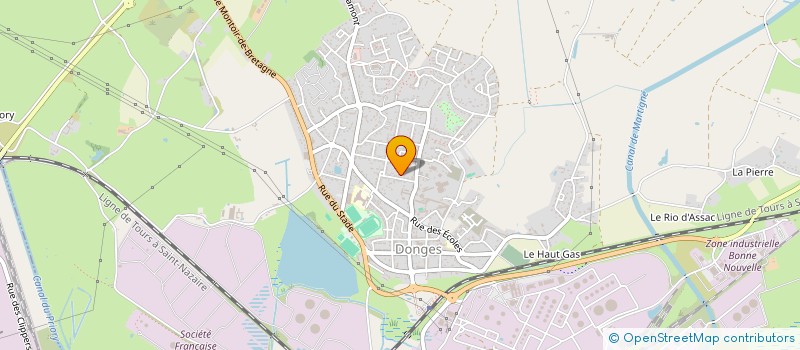 localisation de l'entreprise PERRIN  DONGES