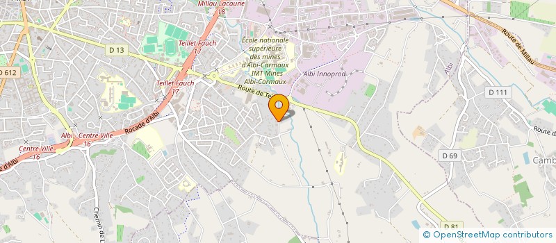 localisation de l'entreprise PERRIN AUTOMOBILES à ALBI