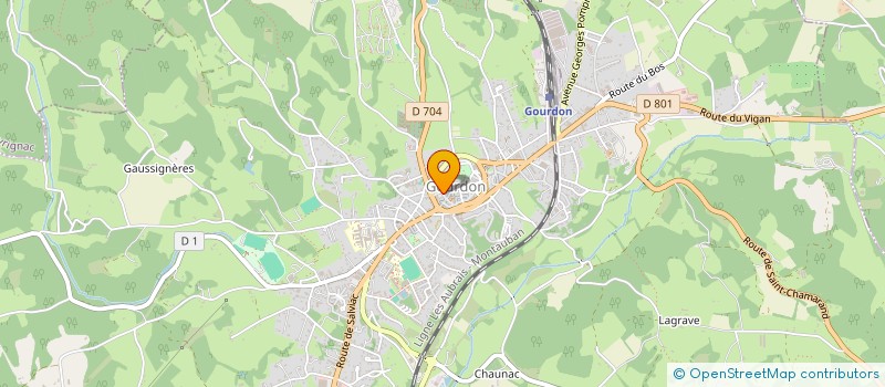 localisation de l'entreprise PERRIN BRIGITTE ET CLAUDE  GOURDON